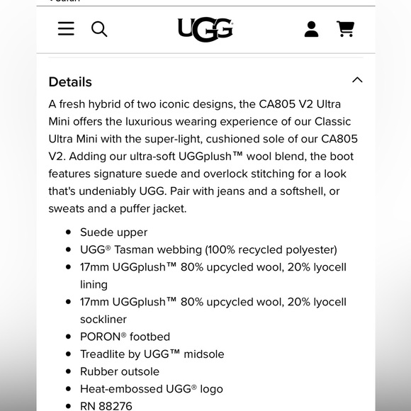 UGG Men CA805 V2 Ultra Mini boots - Picture 11 of 16